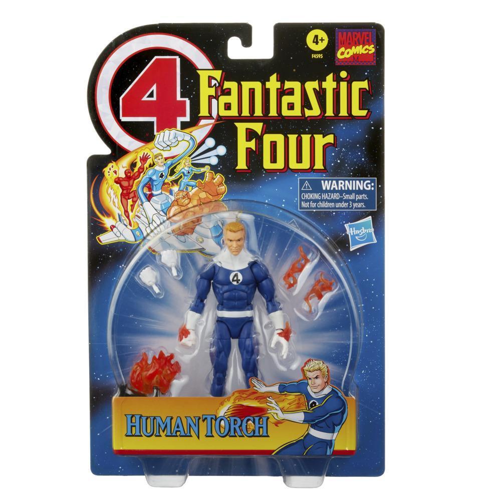 Marvel Legends Series Fantastic Four Retro Human Torch 6-inch Collectible Action Figure Toy product thumbnail 1