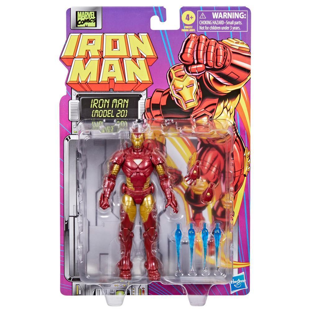 Marvel Legends Series Iron Man (Model 20) 6" Retro Comics Collectible Action Figure product thumbnail 1