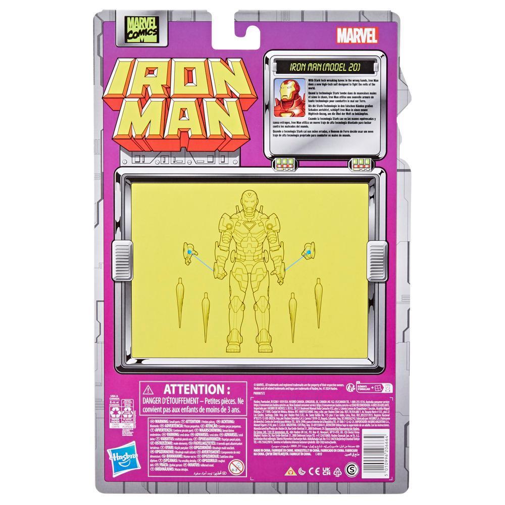 Marvel Legends Series Iron Man (Model 20) 6" Retro Comics Collectible Action Figure product thumbnail 1