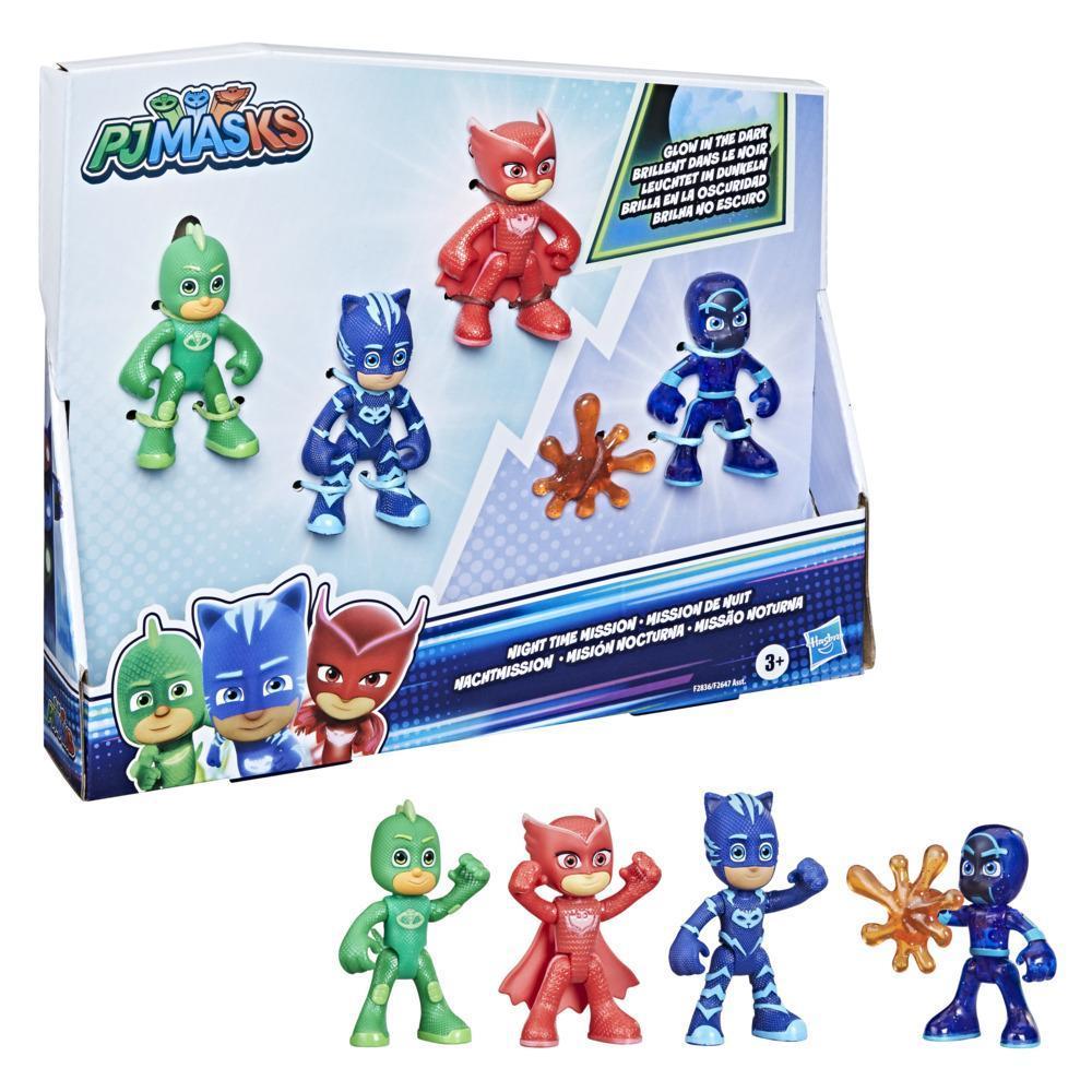 PJ Masks Night Time Mission Glow-in-the-Dark Action Figure Set, Preschool Toy for Kids Ages 3 and Up product thumbnail 1