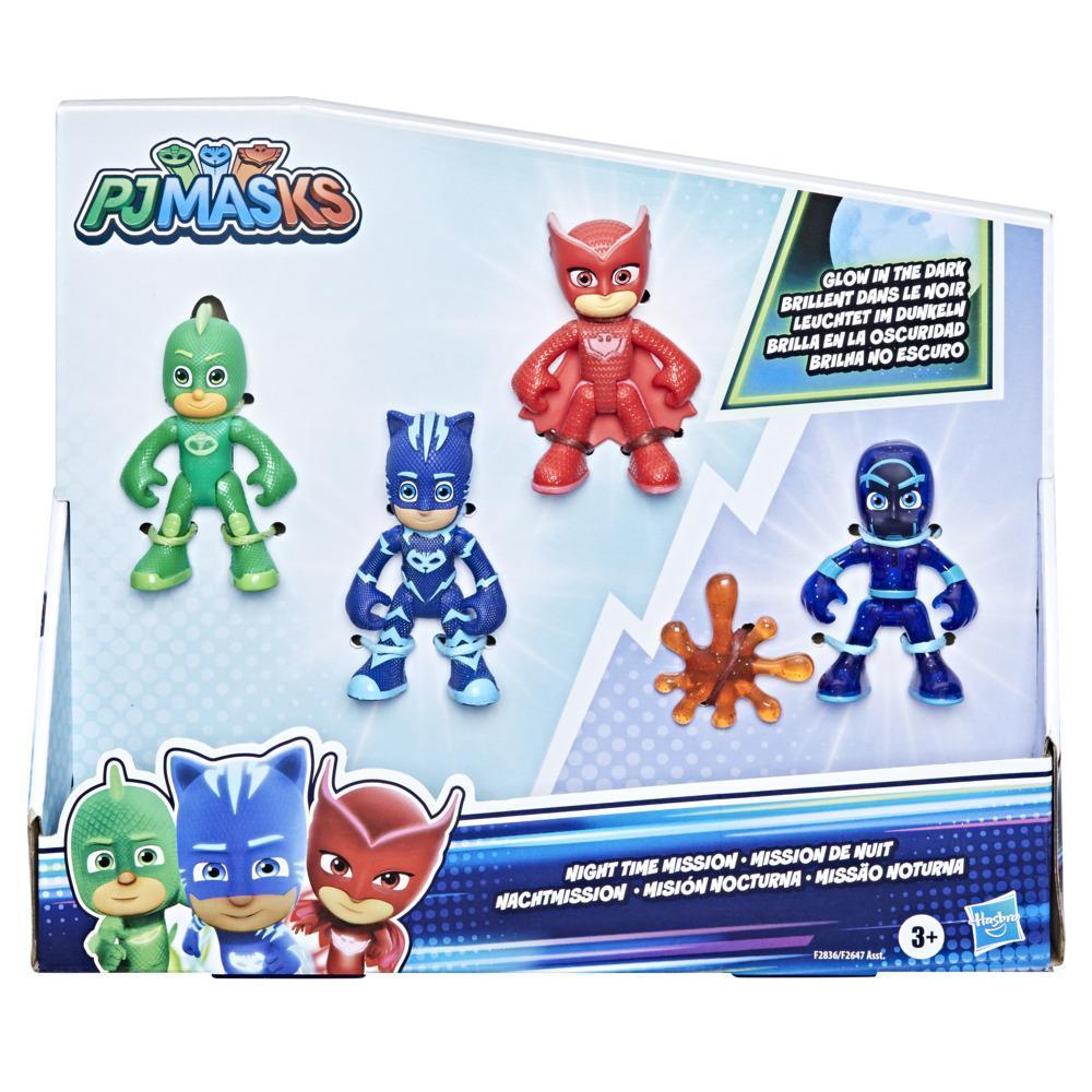 PJ Masks Night Time Mission Glow-in-the-Dark Action Figure Set, Preschool Toy for Kids Ages 3 and Up product thumbnail 1