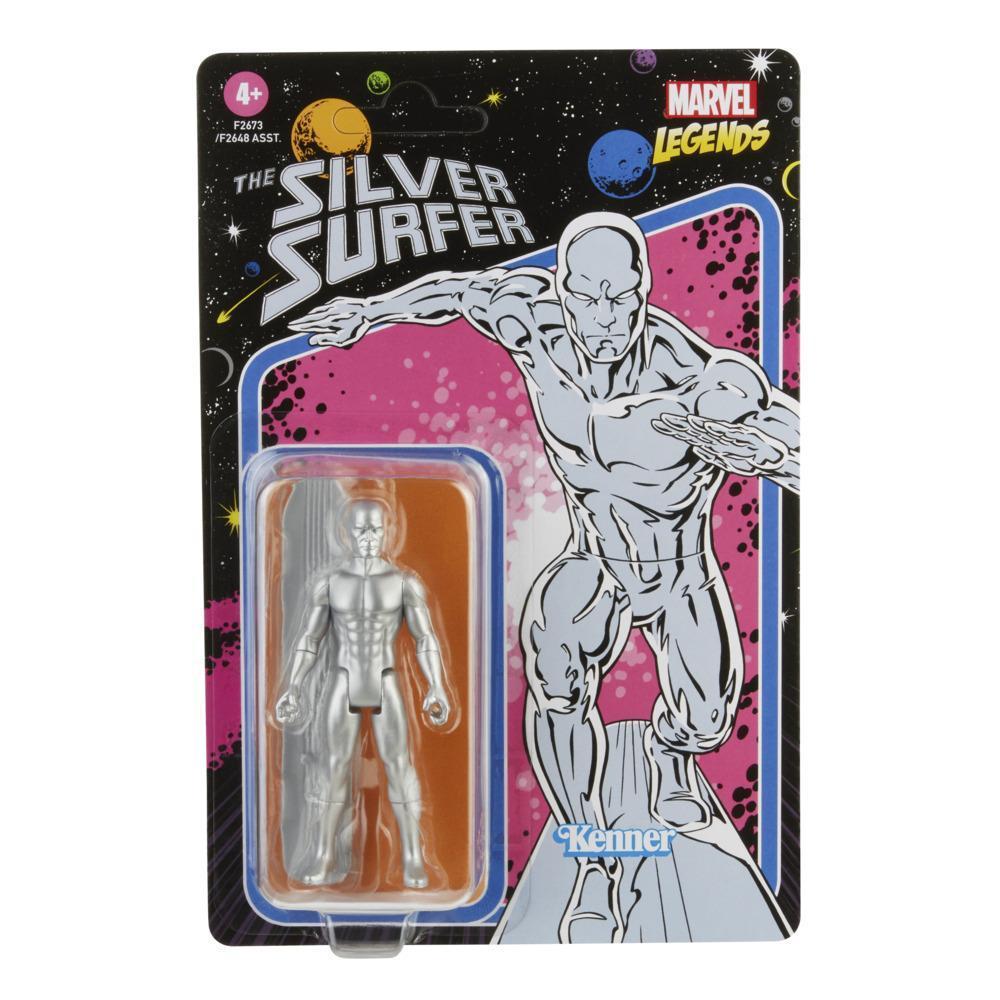 Hasbro Marvel Legends Series 3.75-inch Retro 375 Collection Silver Surfer Action Figure Toy product thumbnail 1