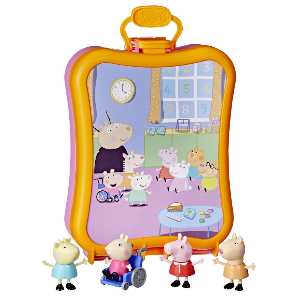 Peppa Pig Peppa's Club Friends Case Preschool Toy, Includes 4 Figures, Features Handle for On-the-Go Fun, for Ages 3 and Up product thumbnail 1