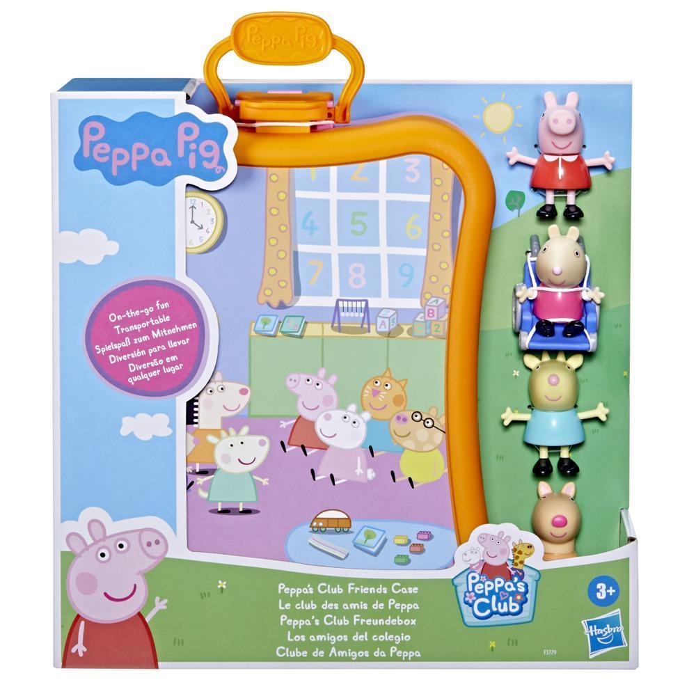 Peppa Pig Peppa's Club Friends Case Preschool Toy, Includes 4 Figures, Features Handle for On-the-Go Fun, for Ages 3 and Up product thumbnail 1