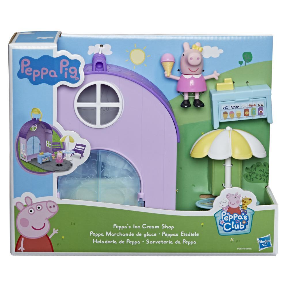 Peppa Pig Peppa's Club Peppa's Ice Cream Shop Preschool Toy; 1 Figure, 4 Accessories, Carry Handle, for Ages 3 and Up product thumbnail 1