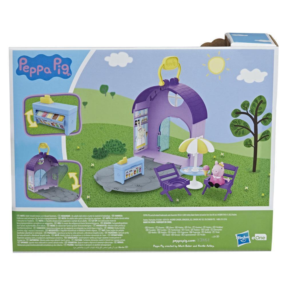 Peppa Pig Peppa's Club Peppa's Ice Cream Shop Preschool Toy; 1 Figure, 4 Accessories, Carry Handle, for Ages 3 and Up product thumbnail 1