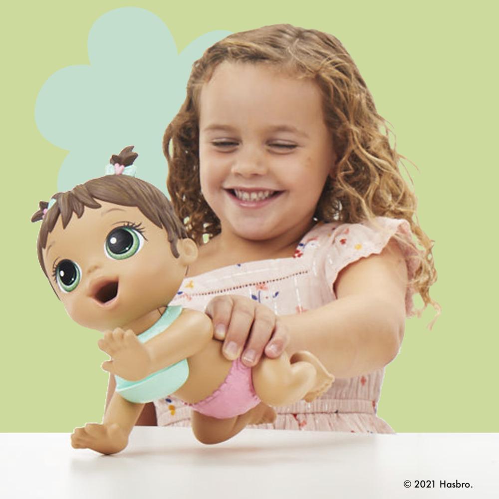 Baby Alive Lil Snacks Doll, Eats and "Poops," 8-inch Baby Doll with Snack Mold, Toy for Kids Ages 3 and Up, Brown Hair product thumbnail 1