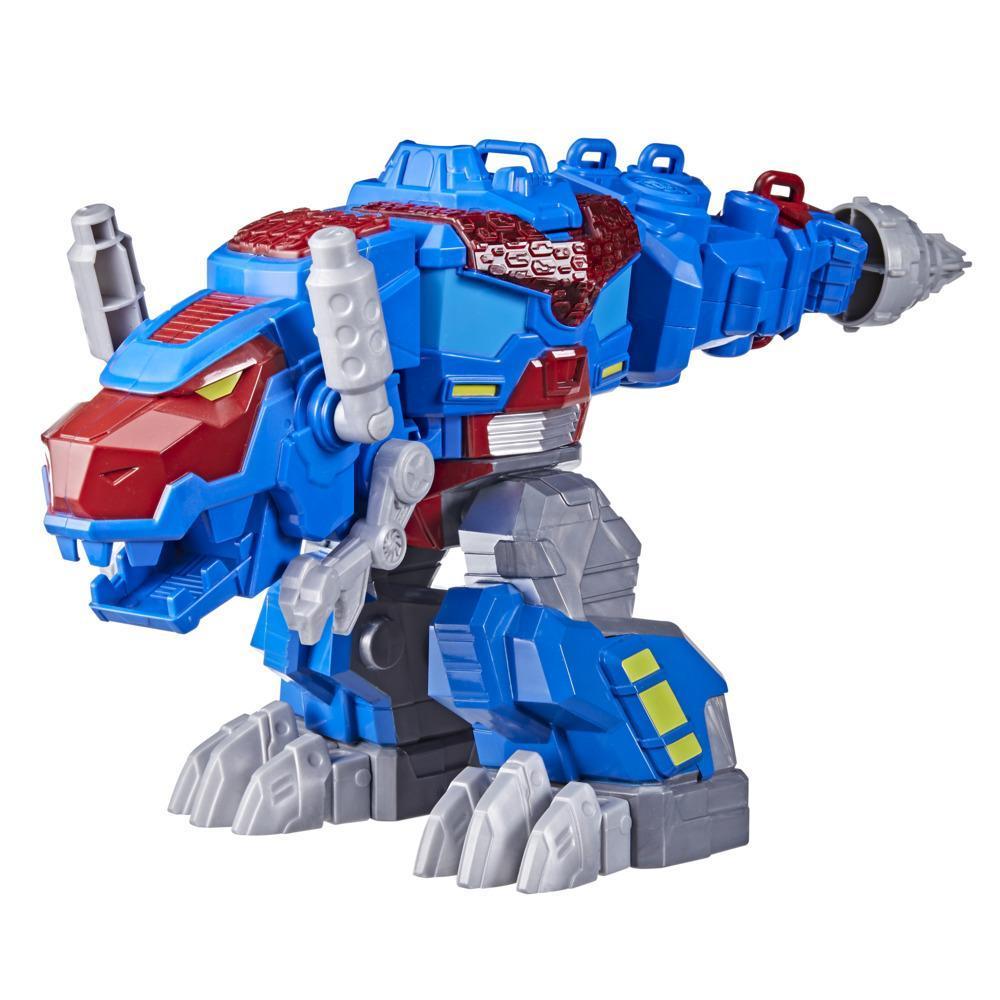 Transformers Dinobot Adventures Optimus Prime T-Rex with Lights and Sounds, 9+-inch Toy, Ages 3 and Up product thumbnail 1
