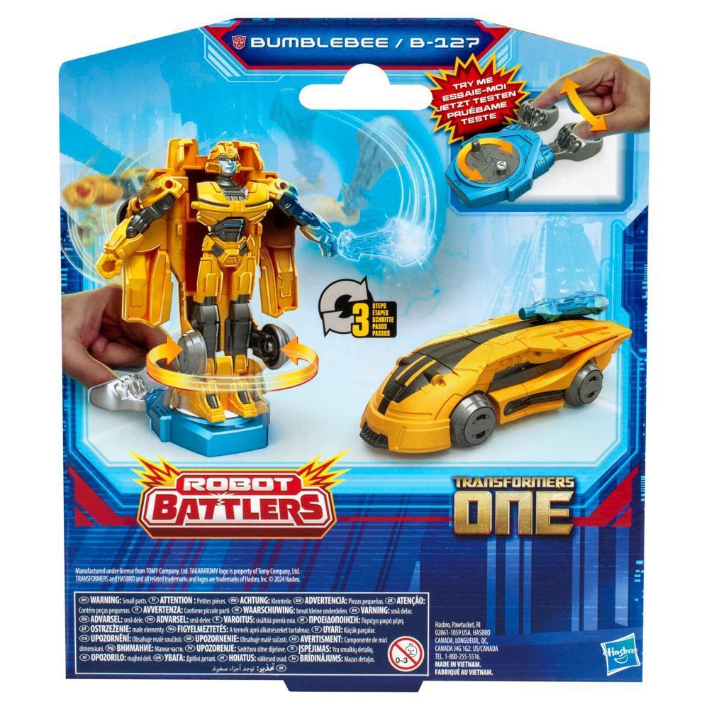 Transformers One Robot Battlers Bumblebee (B-127) 4.5" Action Figures for Kids Age 6+ product image 1