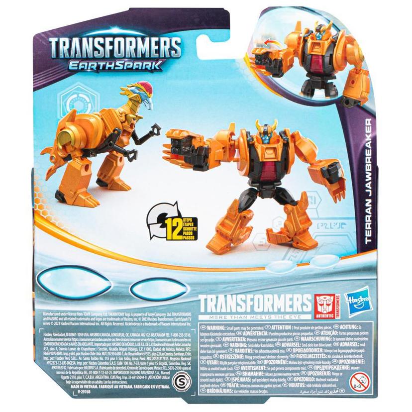 Transformers Toys EarthSpark Warrior Class Terran Jawbreaker Action Figure product image 1