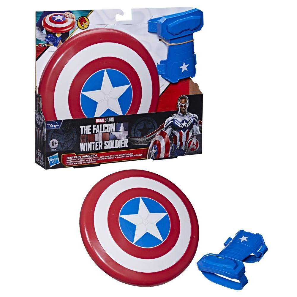 Marvel The Falcon and The Winter Soldier Captain America Magnetic Shield & Gauntlet Roleplay Toys for Kids Ages 5 and Up product thumbnail 1