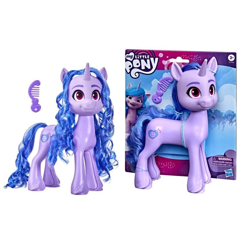 My Little Pony: A New Generation Mega Movie Friends Izzy Moonbow -- 8-Inch Purple Pony Toy with Comb product thumbnail 1