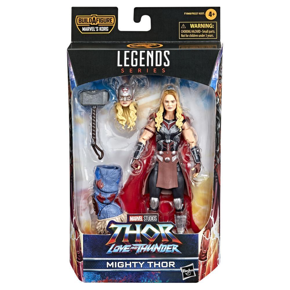 Marvel Legends Thor: Love and Thunder Mighty Thor Action Figure 6-inch Collectible Toy, 4 Accessories, 1 Build-A-Figure Part product thumbnail 1