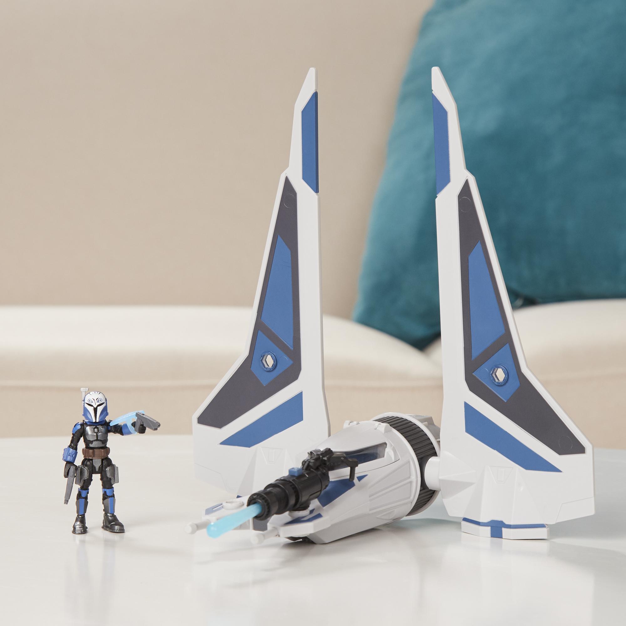 Star Wars Mission Fleet Stellar Class Bo-Katan Gauntlet Starfighter Starfighter Siege 2.5-Inch-Scale Figure & Vehicle product thumbnail 1