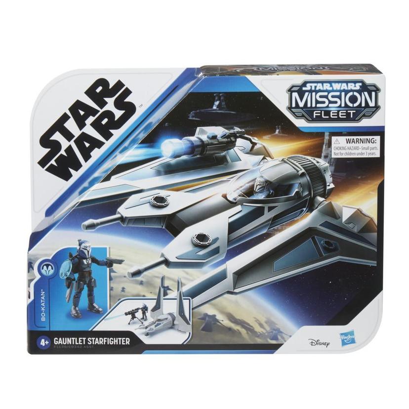 Star Wars Mission Fleet Stellar Class Bo-Katan Gauntlet Starfighter Starfighter Siege 2.5-Inch-Scale Figure & Vehicle product image 1