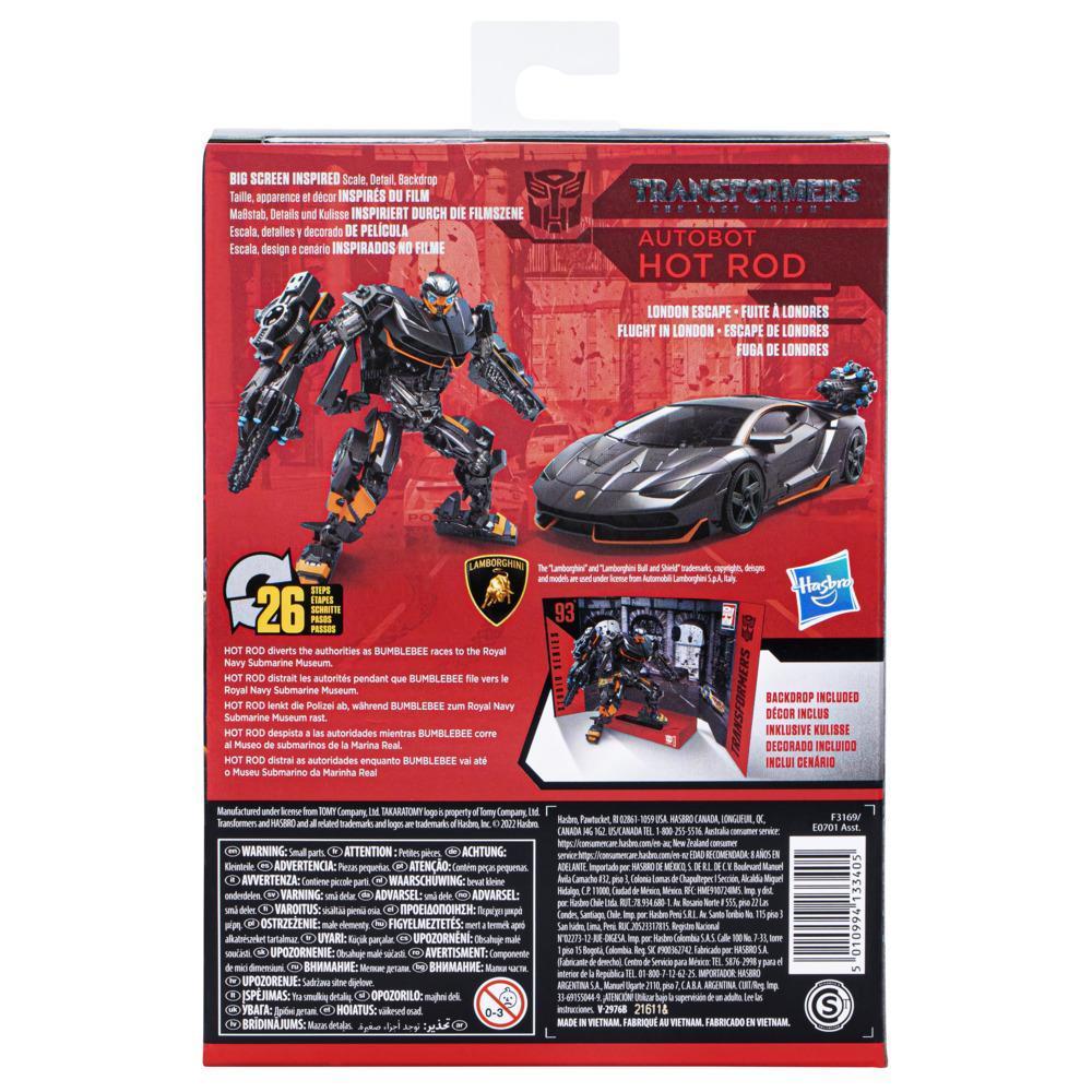 Transformers Toys Studio Series 93 Deluxe Transformers: The Last Knight Autobot Hot Rod Action Figure, 8 and Up, 4.5-inch product thumbnail 1