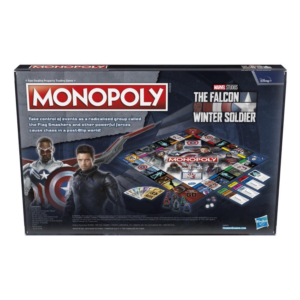 Monopoly: Marvel Studios' The Falcon and the Winter Soldier Edition Board Game for 2-6 Players for Ages 14 and Up product thumbnail 1