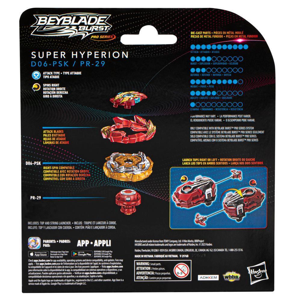 Beyblade Burst Pro Series Super Hyperion String Launcher Pack, Beyblade Launcher & Top product thumbnail 1