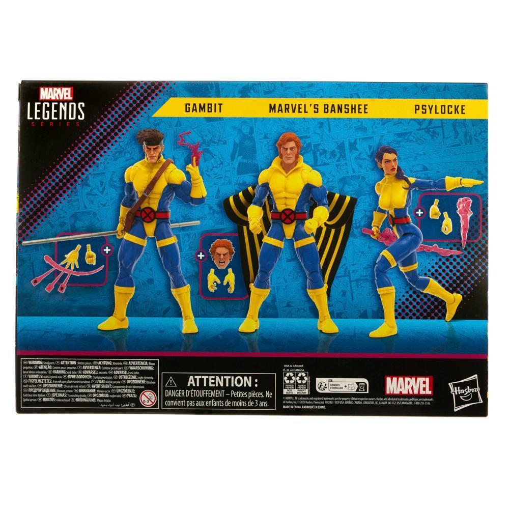 Hasbro Marvel Legends Series: Marvel’s Banshee, Gambit, & Psylocke X-Men Action Figures (6”) product thumbnail 1