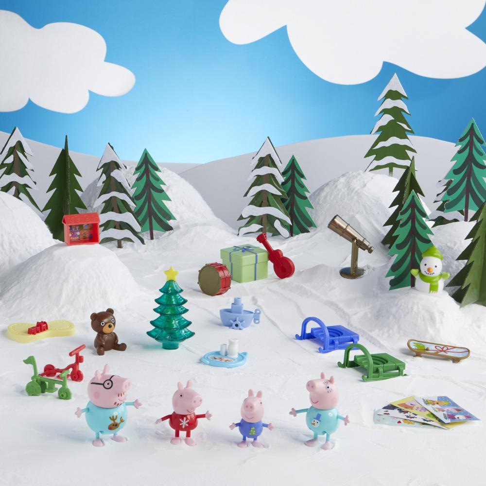 Peppa Pig Peppa’s Advent Calendar Toy, 18 x 36 Inches (Open); 24 Items Include 4 Holiday Family Figures; Ages 3 and Up product thumbnail 1