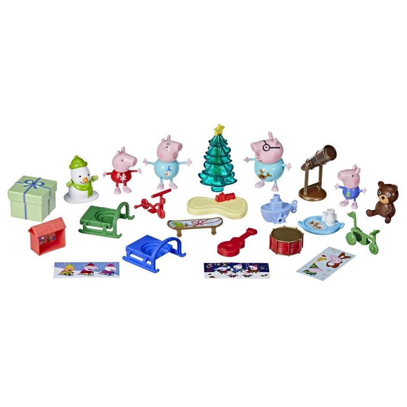 Peppa Pig Peppa’s Advent Calendar Toy, 18 x 36 Inches (Open); 24 Items Include 4 Holiday Family Figures; Ages 3 and Up product image 1