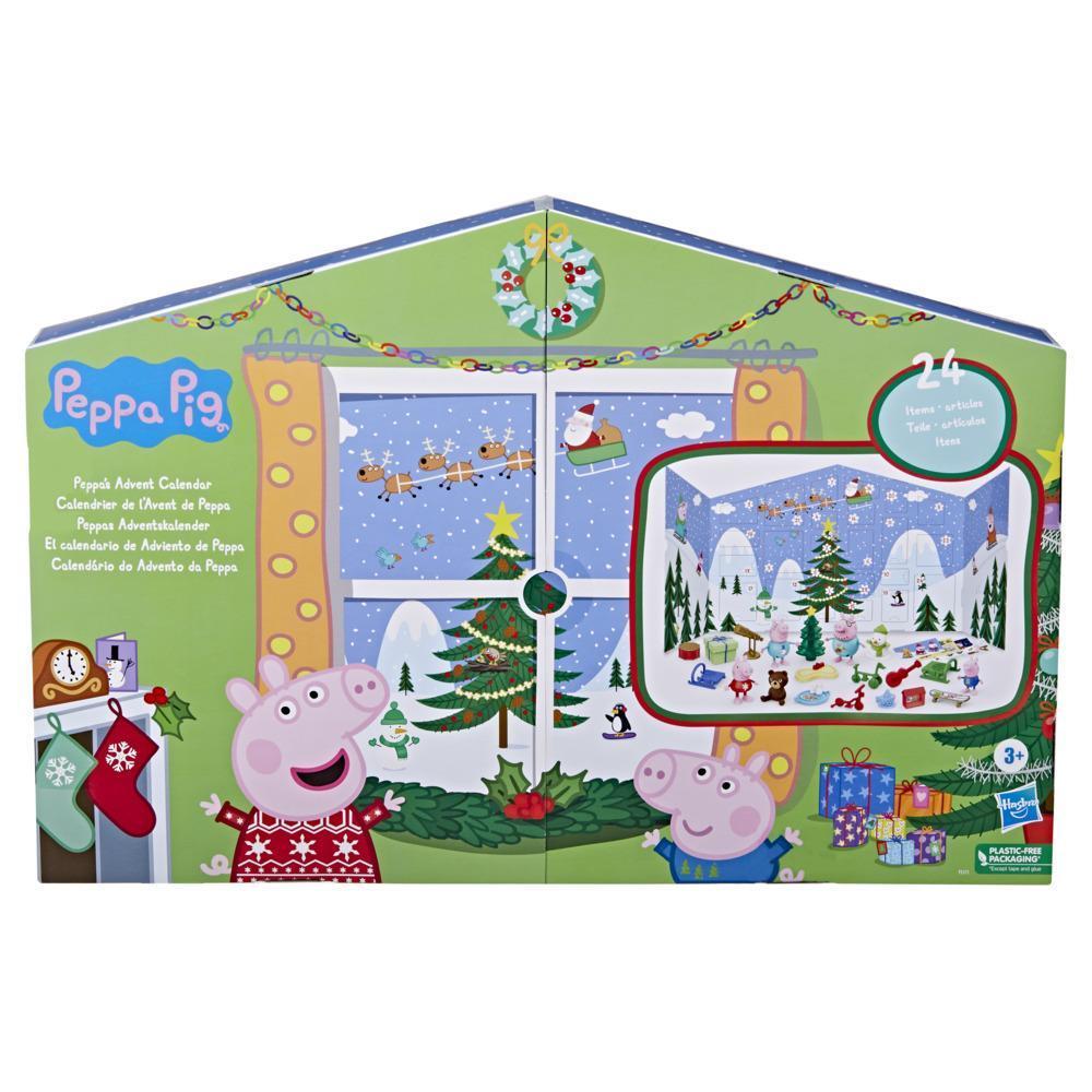Peppa Pig Peppa’s Advent Calendar Toy, 18 x 36 Inches (Open); 24 Items Include 4 Holiday Family Figures; Ages 3 and Up product thumbnail 1