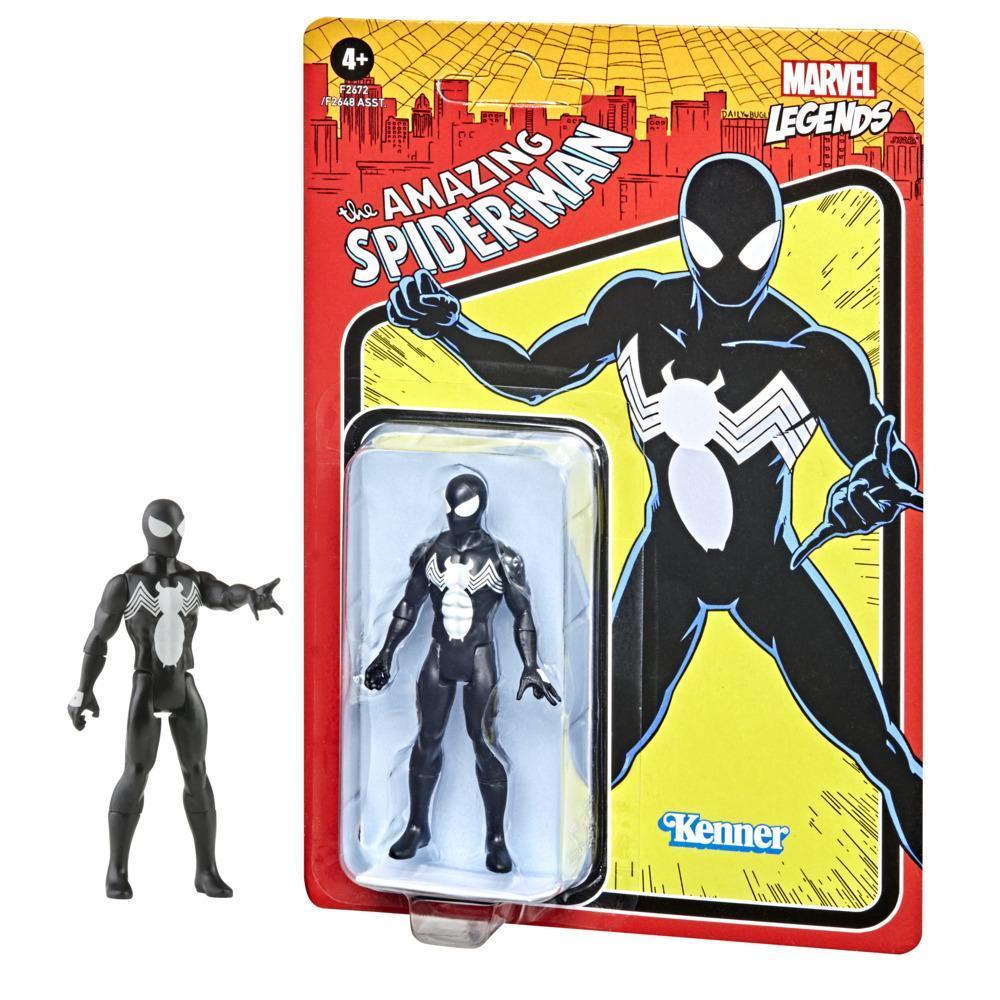 Hasbro Marvel Legends Series 3.75-inch Retro 375 Collection Symbiote Spider-Man Action Figure Toy product thumbnail 1