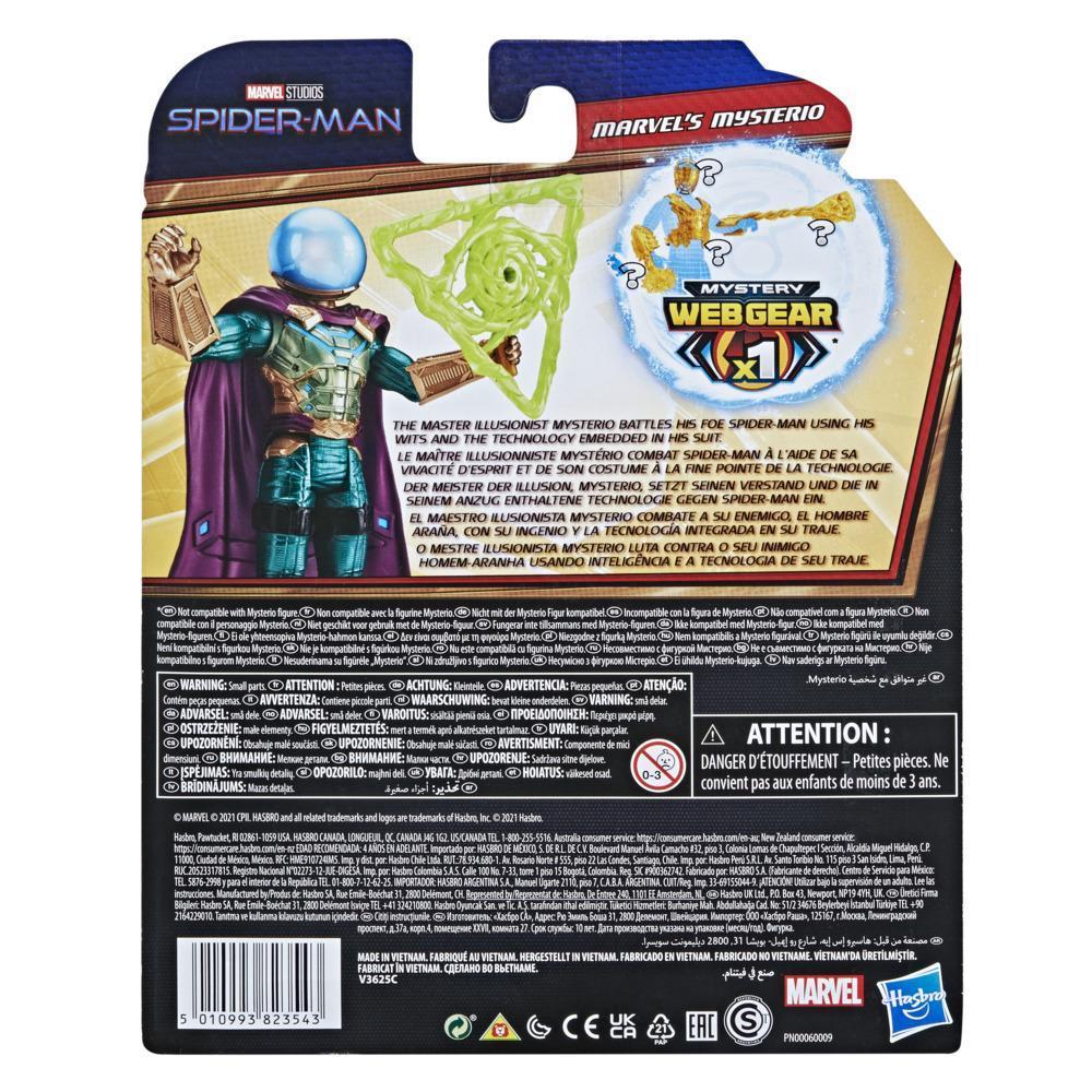 Marvel Spider-Man 6-Inch Mystery Web Gear Marvel's Mysterio, 1 Mystery Web Gear Armor Accessory and  1 Character Accessory, Ages 4 and Up product thumbnail 1