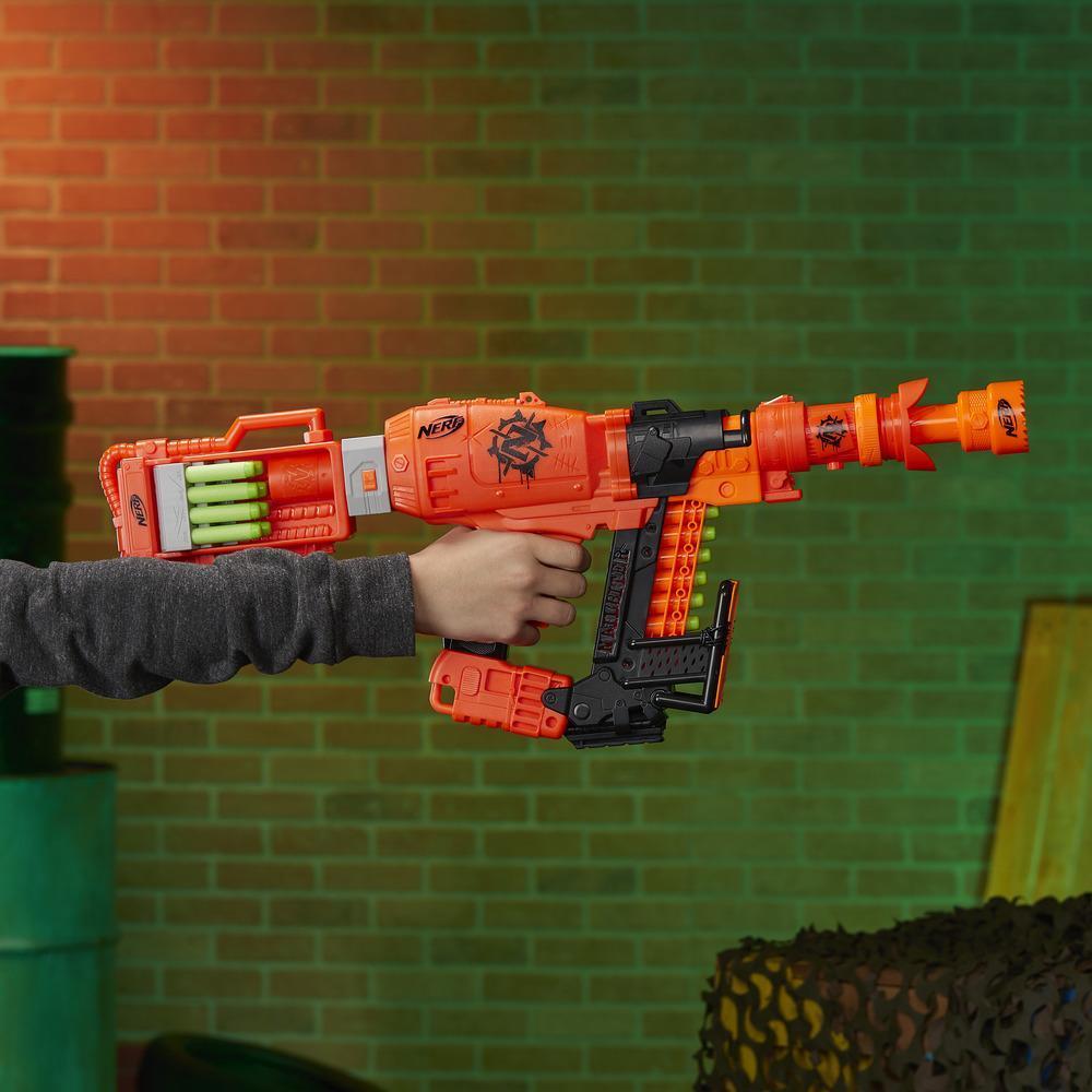 Vejfremstillingsproces hat reagere Nailbiter: Zoom & Doom Nerf Zombie Strike Toy Blaster with Indexing Clip,  Stock, Barrel, 16 Official Zombie Strike Elite Darts – For Kids, Teens,  Adults - Nerf