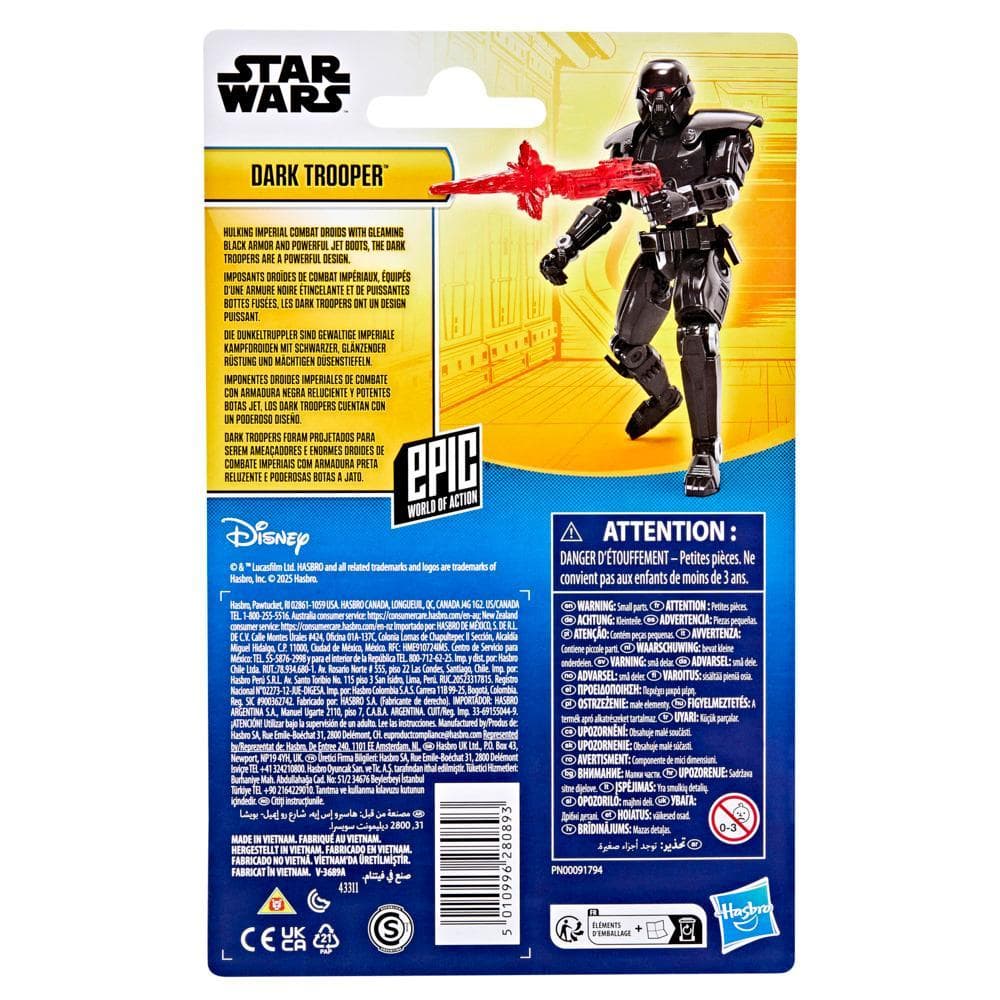 Star Wars Epic World of Action Dark Trooper, 4" Action Figure product image 1