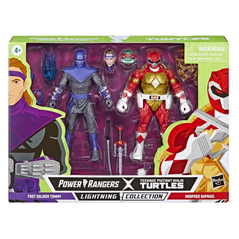 Power Rangers X Teenage Mutant Ninja Turtles Lightning Collection Morphed Raphael and Foot Soldier Tommy product image 1