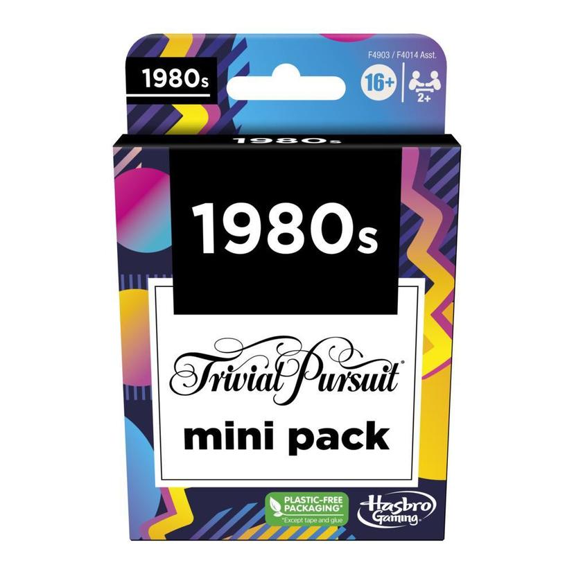 Trivial Pursuit 1980s Mini Pack Game, Fun Trivia Questions for Adults and Teens product image 1