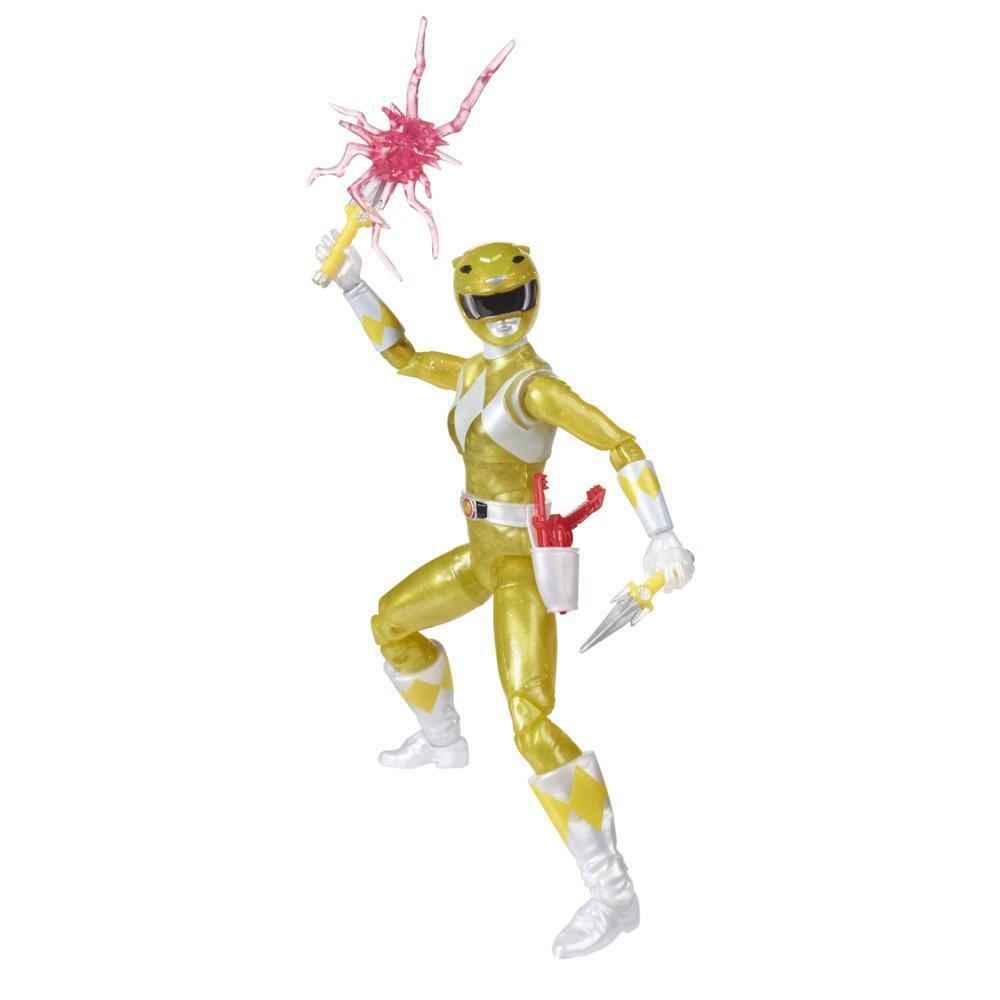 Power Rangers Lightning Collection Mighty Morphin Metallic Yellow Ranger 6-Inch Premium Collectible Action Figure Toy product thumbnail 1