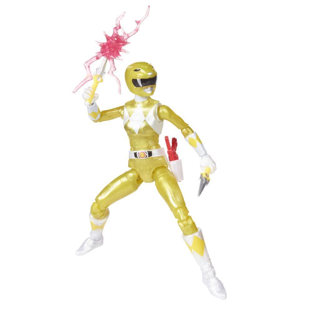 Power Rangers Lightning Collection Mighty Morphin Metallic Yellow Ranger 6-Inch Premium Collectible Action Figure Toy product thumbnail 1