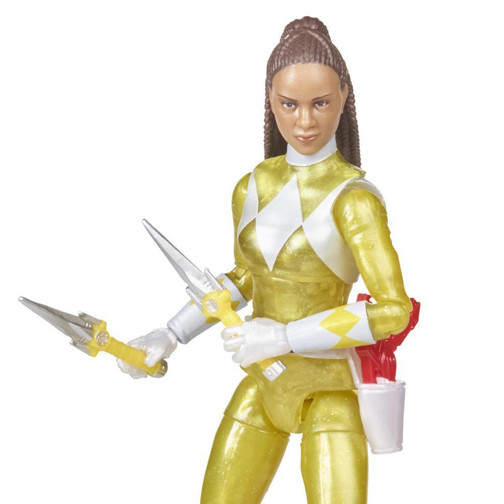 Power Rangers Lightning Collection Mighty Morphin Metallic Yellow Ranger 6-Inch Premium Collectible Action Figure Toy product thumbnail 1