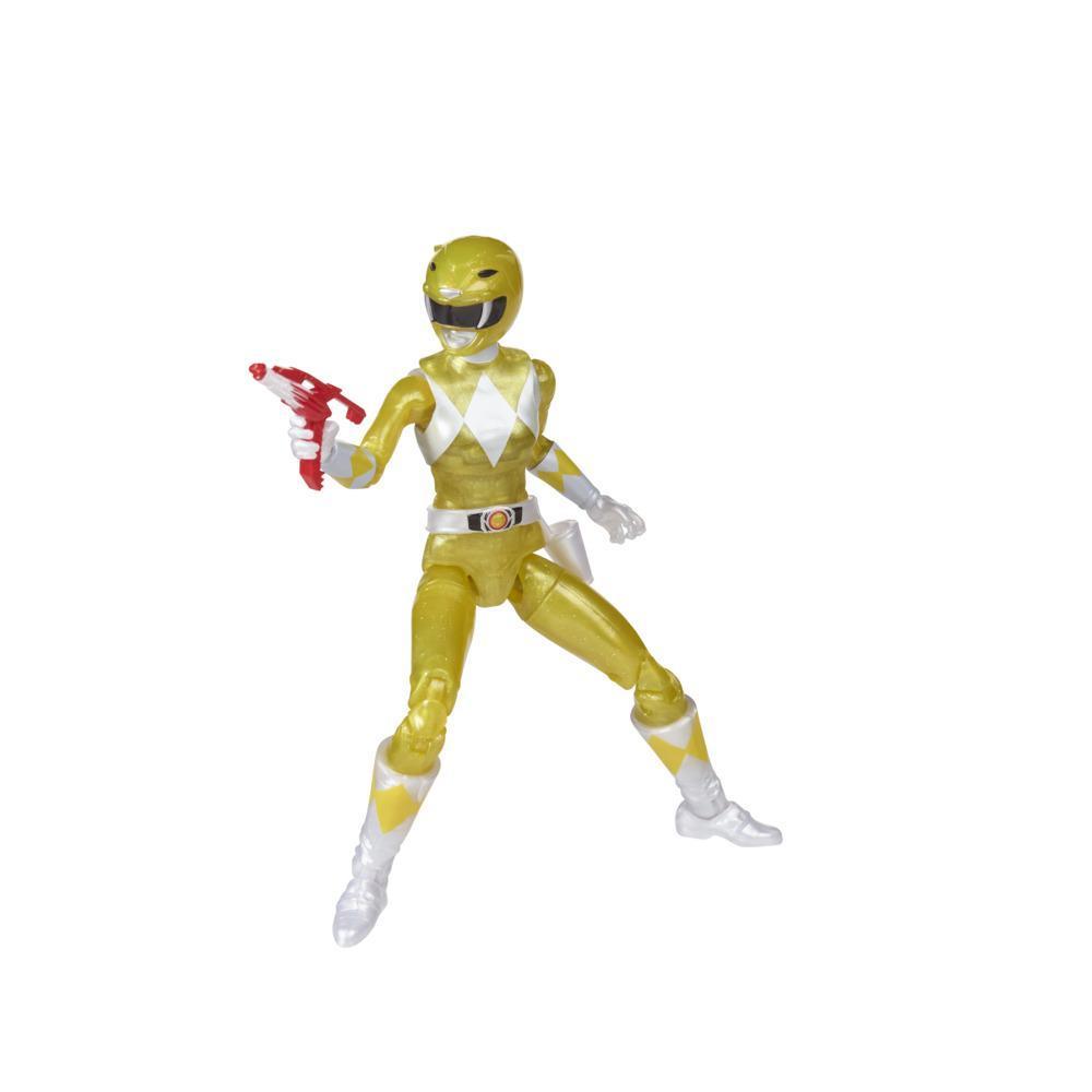 Power Rangers Lightning Collection Mighty Morphin Metallic Yellow Ranger 6-Inch Premium Collectible Action Figure Toy product thumbnail 1