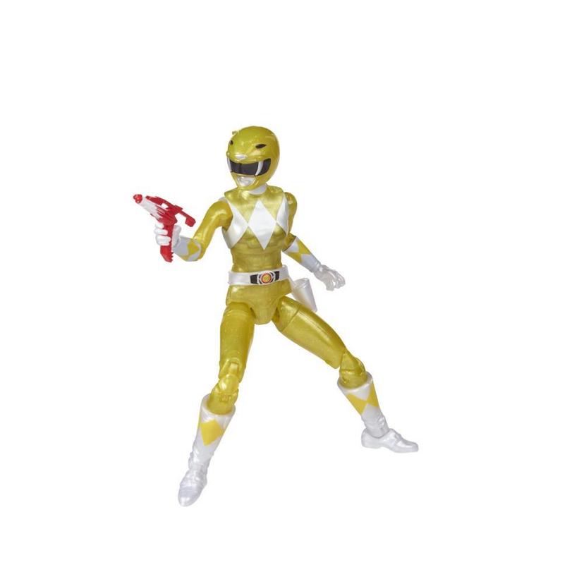 Power Rangers Lightning Collection Mighty Morphin Metallic Yellow Ranger 6-Inch Premium Collectible Action Figure Toy product image 1