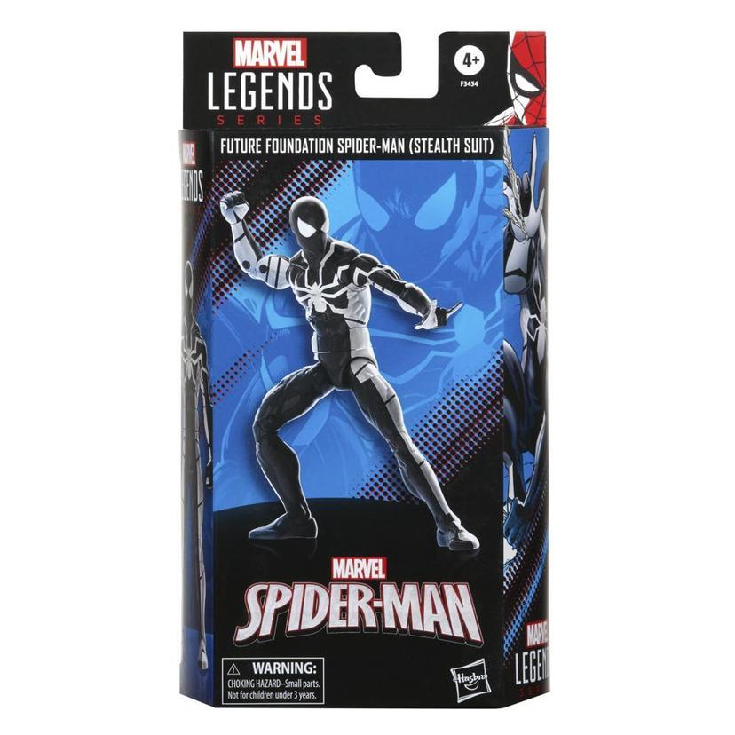 Marvel Legends Series Spider-Man 6-inch Future Foundation Spider-Man (Stealth Suit) Action Figure Toy, Includes 4 Accessories product image 1