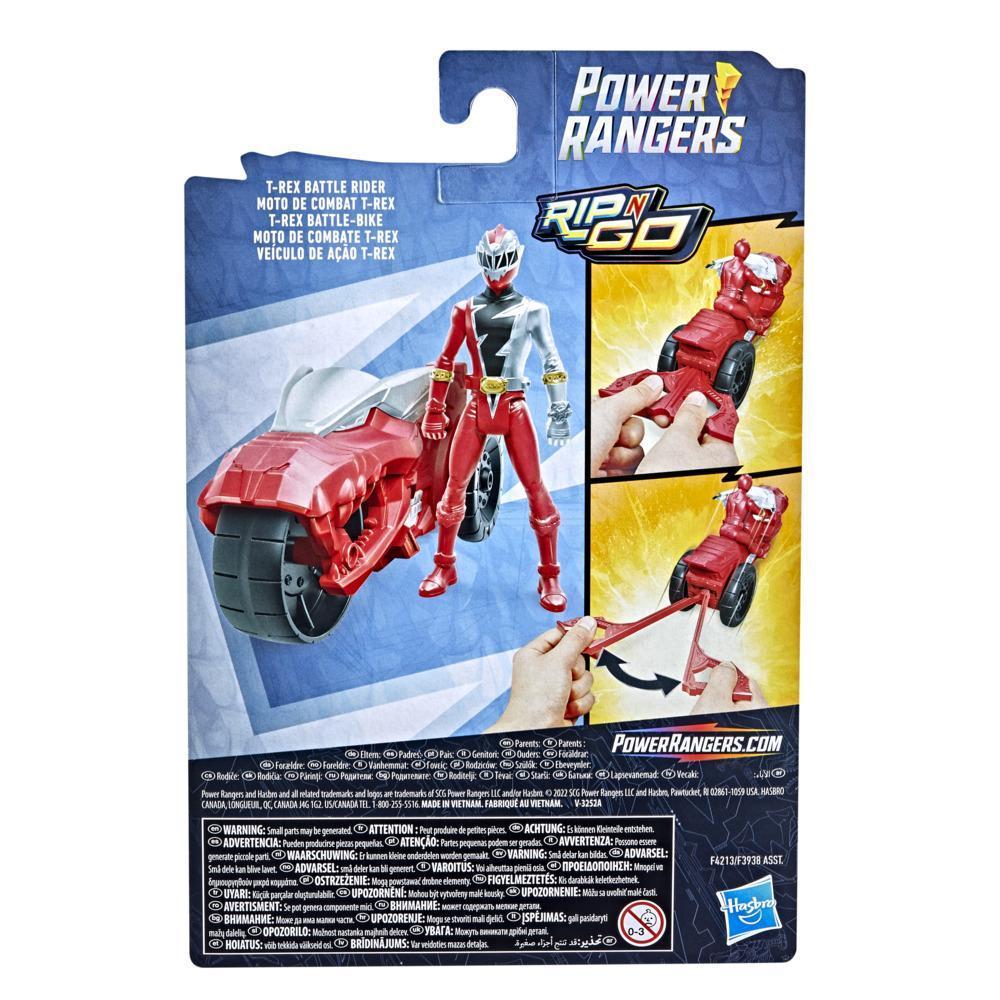 Power Rangers Dino Fury Rip N Go T-Rex Battle Rider and Dino Fury Red Ranger 6-Inch-Scale Vehicle and Action Figure Toys product thumbnail 1