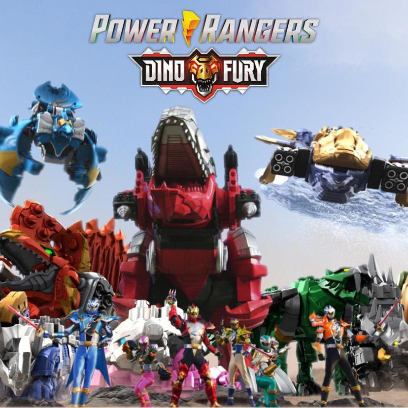 Power Rangers Dino Fury Mosa Razor Zord Kids 4 and Up Morphing Dino Robot,  Zord Link Mix-and-Match Custom Build System - Power Rangers