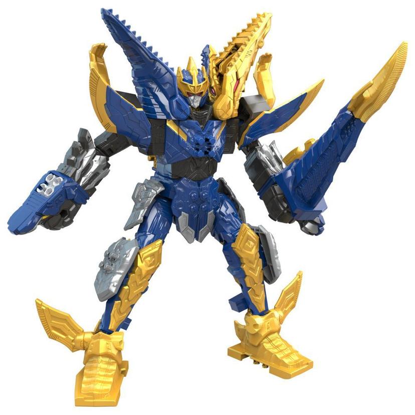 Power Rangers Dino Fury Mosa Razor Kids 4 and Up Morphing Dino Robot, Mix-and-Match Custom Build System - Power Rangers