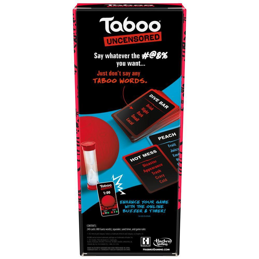Taboo Uncensored Party Game for Adults Only, Hilarious Adult Party Board Games, Ages 17+ product thumbnail 1
