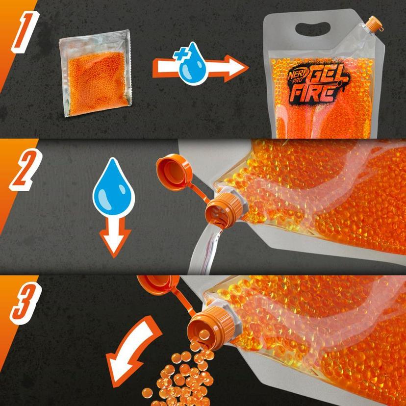 Nerf Pro Gelfire Reusable Ammo Pouch & 10,000 Dehydrated Gelfire Rounds, Ages 14 & Up product image 1