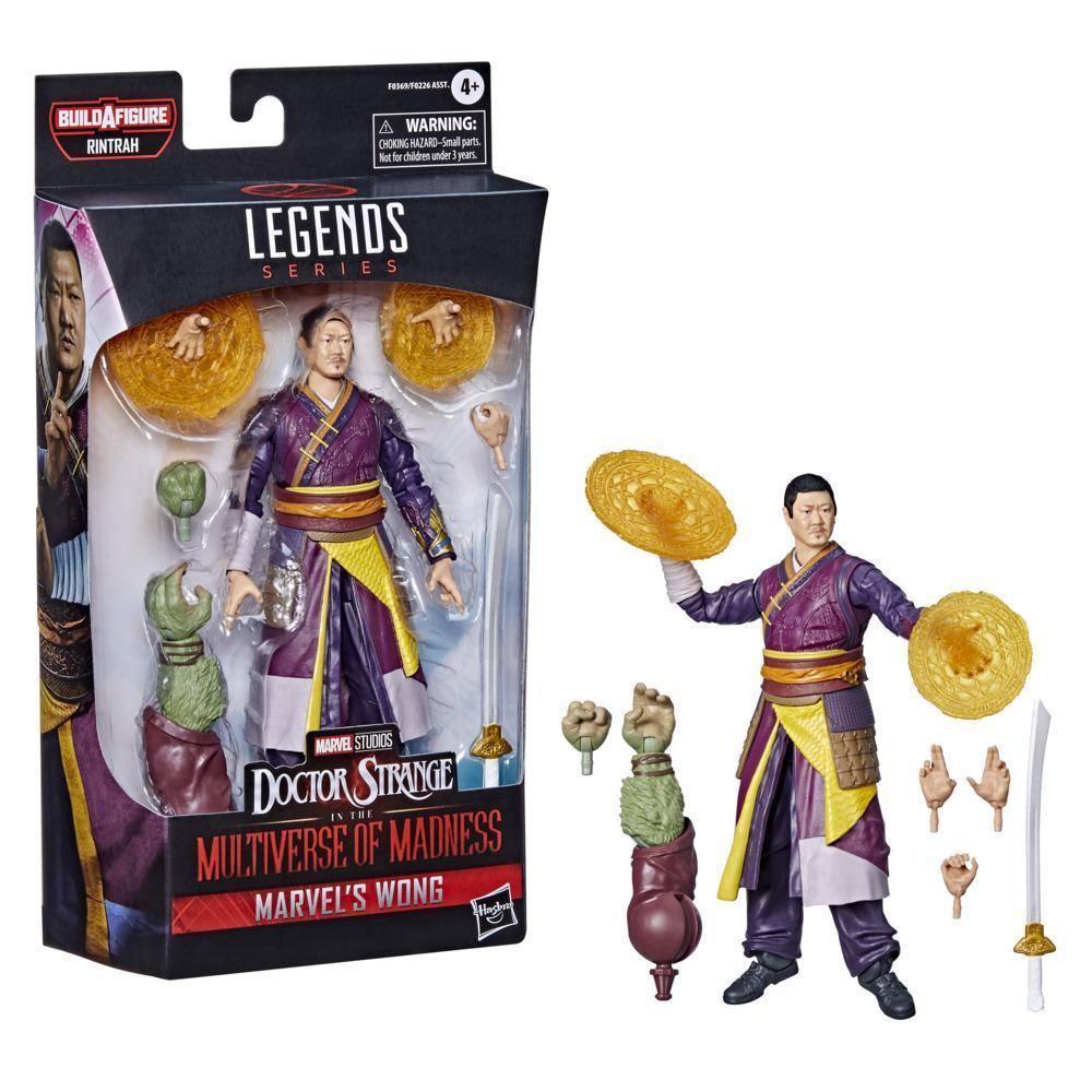 Marvel Legends Series Doctor Strange in the Multiverse of Madness 6-inch Collectible Marvel’s Wong Action Figure Toy, 4 Accessories and 1 Build-A-Figure Part product thumbnail 1