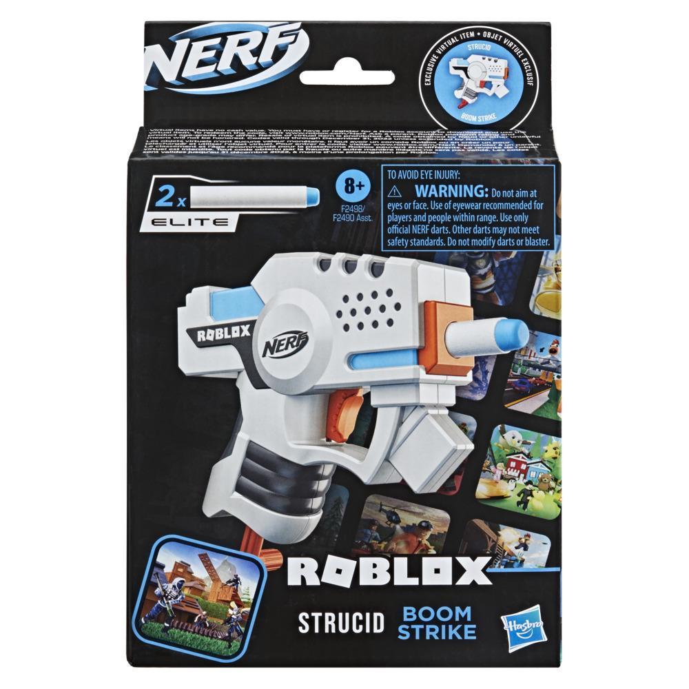 Nerf Roblox Strucid: Boom Strike Dart Blaster, Priming Handle, 2 Nerf Elite Darts, Code To Unlock In-Game Virtual Item product thumbnail 1