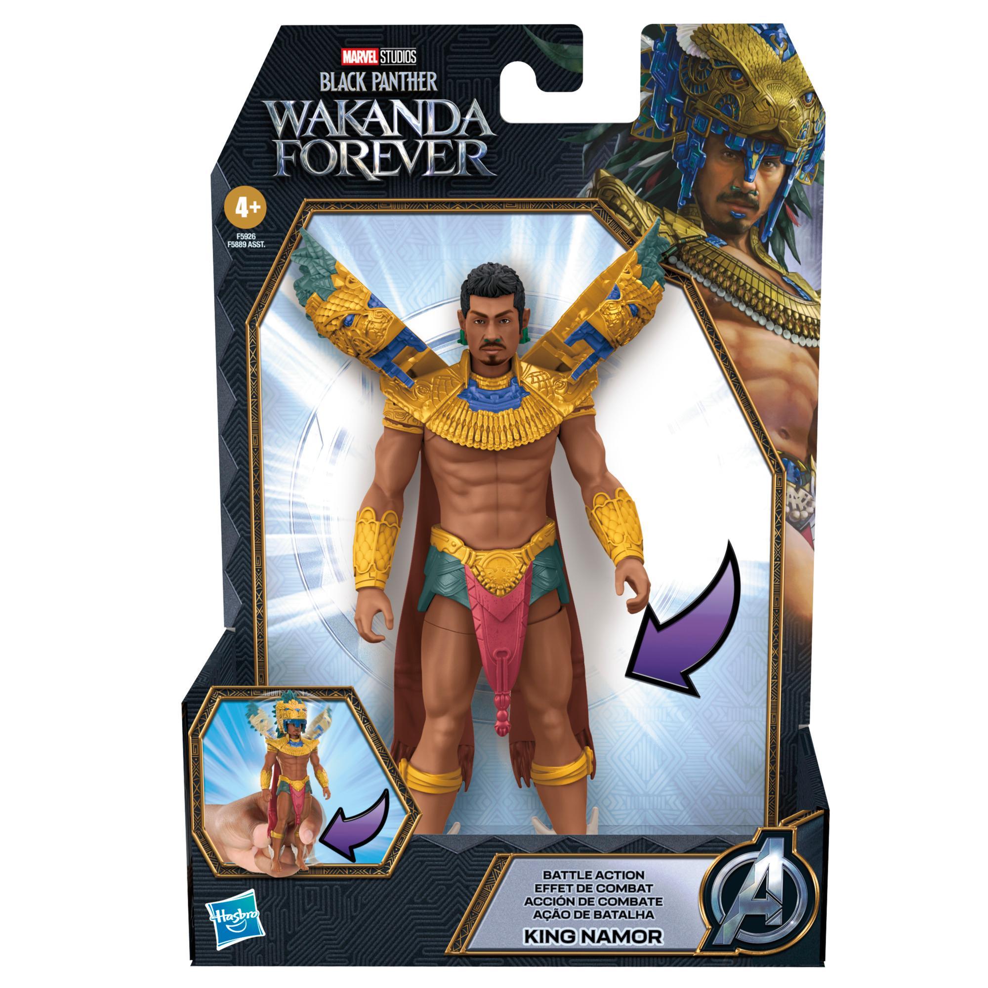 Marvel Studios' Black Panther Wakanda Forever Battle Action King Namor Action Figure, Toy for Kids Ages 4 and Up product thumbnail 1