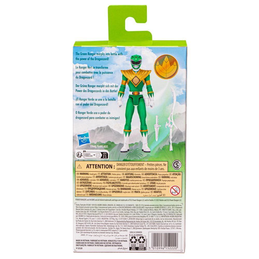 Power Rangers Mighty Morphin Green Ranger Action Figure Superhero Toy product thumbnail 1