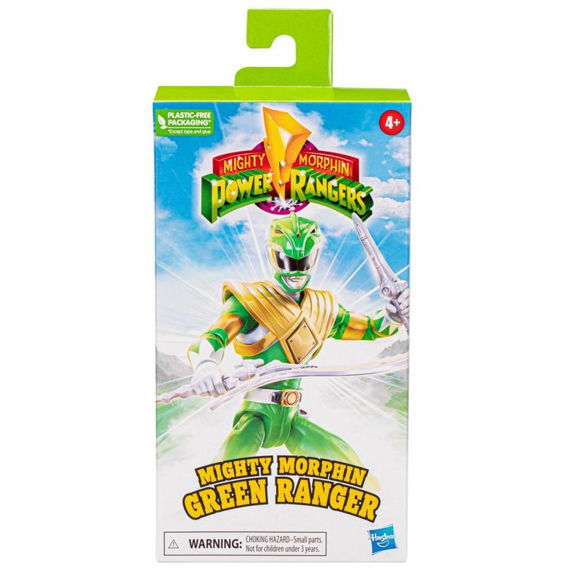 Power Rangers Mighty Morphin Green Ranger Action Figure Superhero Toy product image 1