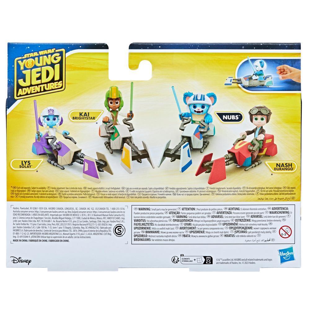 Star Wars Nubs Figure & Speeder Bike, Star Wars Toys, Preschool Toys (4"-Scale) product thumbnail 1