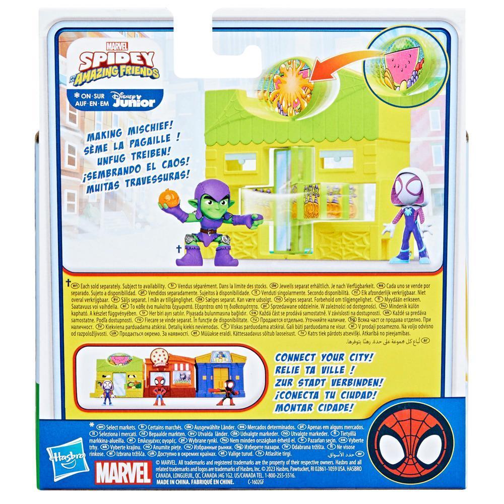 Marvel Spidey and His Amazing Friends City Blocks Ghost Spider Supermarket, Kids Playset product thumbnail 1